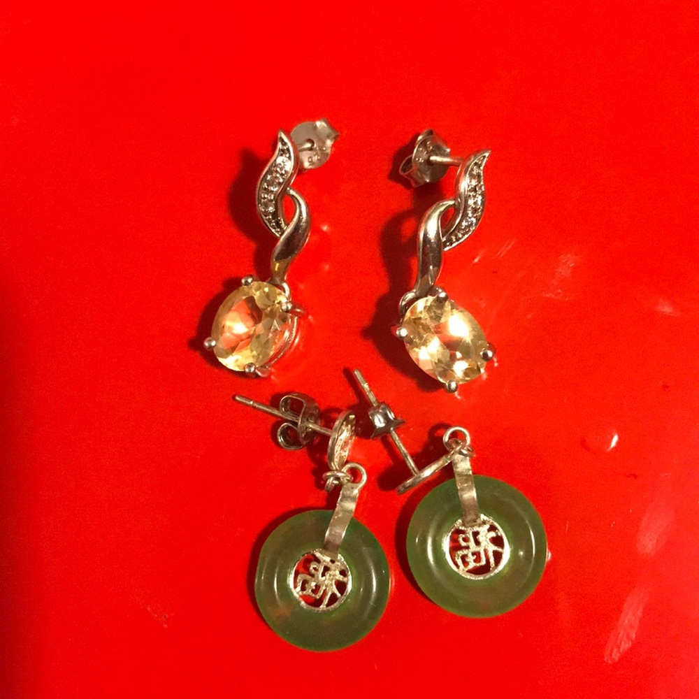 Real silver earrings